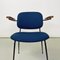 Mid-Century Italian Fabric, Iron and Beech Chair with Arms, 1960s 8