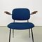 Mid-Century Italian Fabric, Iron and Beech Chair with Arms, 1960s, Image 8