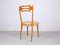 Italian Dining Chairs in Polished Maple Wood, Set of 6 6