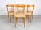 Sedie da pranzo in legno di acero lucidato, Italia, set di 6, Immagine 1