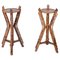 Italian Tiger Bamboo Tripod Pedestal or Plant Stand, Italy, 1950s, Image 1