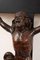 Skulptur aus geschnitztem Holz, 18. Jh., die Christus am Kreuz darstellt, Neapel 3