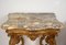 Genuesische Louis XV Konsole aus Goldenem und geschnitztem Holz, 1800er 5