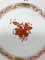 Small Porcelain Chinese Bouquet Plates in Rust Color, 1960s, Set of 6 3