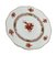 Kleine Chinesische Porzellan Teller in Rost Farbe, 1960er, 6 . Set 2