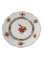 Small Porcelain Chinese Bouquet Plates in Rust Color, 1976, Set of 6 2