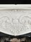 Large French Rococo White Marble Fireplace, 1990 9