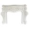 Large French Rococo White Marble Fireplace, 1990 1
