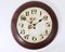 Antique Public Iron Wall Clock with Hand-Painted Dial, 1920s 6