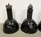 Industrial Bauhaus Black Enamel Pendant Lamps from Elektrosvit, 1950s, Set of 4 4