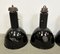 Industrial Bauhaus Black Enamel Pendant Lamps from Elektrosvit, 1950s, Set of 4, Image 4