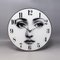 Reloj de pared de vidrio de Fornasetti, Italia, años 90, Imagen 1