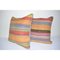 Turkish Striped Kilim Cushion Covers, Set of 2, Image 2