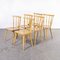 French Slim Stick Back Dining Chairs, 1950s, Set of 6 10