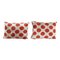 Red Silk Ikat Velvet Cushion Cover, Set of 2 1