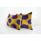 Housses de Coussin en Velours Ikat de Soie Violet, Set de 2 3