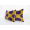 Purple Silk Ikat Velvet Cushion Covers, Set of 2 3