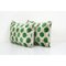 Green Silk Velvet Ikat Cushions, Set of 2 3