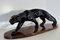 Schwarz Lackierte Panther Skulptur von Salvatore Melani, 1930er 5