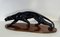 Black Lacquered Panther Sculpture by Salvatore Melani, 1930s 2