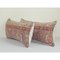 Faded Red Turkish Rug Cushion Covers, Set of 2 3