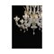 Transparent and Gold Murano Glass Chandeliers by Simoeng, Set of 2 20
