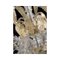 Transparent and Gold Murano Glass Chandeliers by Simoeng, Set of 2 10