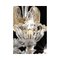 Transparent and Gold Murano Glass Chandeliers by Simoeng, Set of 2 23