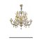 Transparent and Gold Murano Glass Chandeliers by Simoeng, Set of 2 14