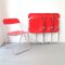 Plia Folding Chairs by Giancarlo Piretti for Castelli / Anonima Castelli, 1970, Set of 4 6