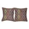 Embroidered Turkish Kilim Cushion Covers, Set of 2 1