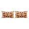 Ikat Velvet Cushion Covers with Kilim Design, Set of 2 1