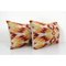 Ikat Velvet Cushion Covers with Kilim Design, Set of 2 3