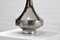 Lámpara de mesa vintage de cerámica esmaltada de plata de Perignem, años 70, Imagen 9