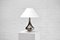 Lampe de Bureau Vintage en Céramique Émaillée d'Argent de Perignem, 1970s 4