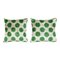 Green Silk Ikat Velvet Pillow Covers, Set of 2 1