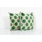 Green Silk Ikat Velvet Pillow Covers, Set of 2 3