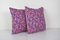 Vintage Pink Floral Roller Print Bedding Cushion Covers, Set of 2, Image 3