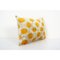 Yellow Polka Dot Silk Ikat Velvet Cushion 2