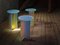 Isola Dichroic Satin Glass L, H and T Side Tables by Brajak Vitberg, Set of 3 10