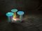 Isola Dichroic Satin Glass L, H and T Side Tables by Brajak Vitberg, Set of 3 9