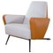 Dedar Satin and Leather S.K. Armchair by Andrea Bonini 1