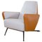 Dedar Satin and Leather S.K. Armchair by Andrea Bonini, Image 1