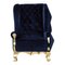 Samtblauer Rock Chair von Royal Stranger 1