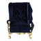 Velvet Blue Rock Chair by Royal Stranger, Image 1