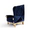 Samtblauer Rock Chair von Royal Stranger 6