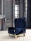 Velvet Blue Rock Chair by Royal Stranger, Image 2