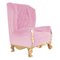 Velvet Pink Rock Chair by Royal Stranger 1