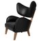 Fauteuil My Own Chair en Cuir Noir en Chêne Fumé par Lassen 1