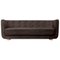 Espresso Sheepskin and Natural Oak Vilhelm Sofa by Lassen 1